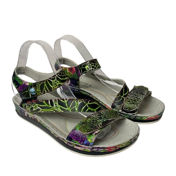 Spring Strep L'Artiste Carena Wedge Sandals size US 8.5 - Picture 1 of 5
